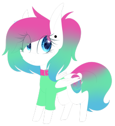Size: 2340x2562 | Tagged: safe, artist:mediasmile666, oc, oc only, pegasus, pony, collar, ear piercing, female, folded wings, high res, mare, piercing, simple background, solo, standing, transparent background, wings