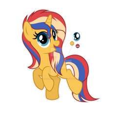 Size: 1280x1208 | Tagged: safe, artist:luminouslygirl, oc, oc only, oc:sunlight shimmer, pony, unicorn, deviantart watermark, female, mare, obtrusive watermark, offspring, parent:flash sentry, parent:sunset shimmer, parents:flashimmer, simple background, solo, transparent background, watermark