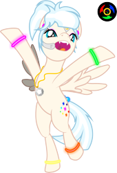Size: 1798x2637 | Tagged: safe, artist:kyoshyu, oc, oc only, oc:gallery dart, pegasus, pony, bipedal, female, mare, simple background, solo, transparent background