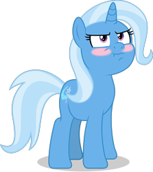 Size: 8054x9024 | Tagged: safe, artist:starcollider, trixie, pony, unicorn, g4, .svg available, :t, absurd resolution, blushing, cute, diatrixes, faic, female, looking up, mare, scrunchy face, show accurate, simple background, solo, transparent background, trixie is not amused, tsundere, tsunderixie, unamused, vector
