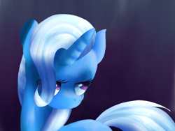 Size: 2160x1620 | Tagged: safe, artist:andromedasparkz, trixie, pony, unicorn, g4, female, mare, simple background, solo