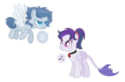 Size: 2144x1404 | Tagged: safe, artist:nakotl, oc, oc only, pegasus, pony, female, magical lesbian spawn, mare, offspring, parent:aria blaze, parent:double diamond, parent:night glider, parent:sonata dusk, parents:arisona, parents:nightdiamond