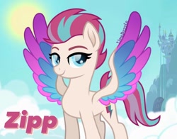 Size: 882x690 | Tagged: safe, artist:limedazzle, editor:luigigamer25, zipp storm, pegasus, pony, g5, background edit, solo