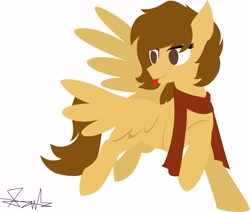 Size: 8707x7378 | Tagged: safe, artist:samsailz, oc, oc only, pegasus, pony, :p, clothes, lineless, scarf, solo, tongue out