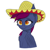 Size: 500x500 | Tagged: safe, artist:skylairo, oc, oc only, bat pony, pony, female, hat, mare, meme, smiling, smirk, solo