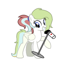 Size: 900x800 | Tagged: safe, artist:ngthanhphong, oc, oc only, oc:gamer beauty, pegasus, pony, female, mare, microphone, simple background, solo, transparent background