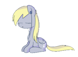Size: 1232x898 | Tagged: safe, artist:cookieboy011, derpy hooves, pegasus, pony, g4, animated, cute, derpabetes, earbuds, eyes closed, female, gif, headbob, loop, mare, simple background, transparent background