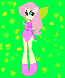 Size: 507x608 | Tagged: safe, artist:r-gonz, artist:selenaede, fluttershy, fairy, human, equestria girls, g4, bare shoulders, barely eqg related, base used, boots, clothes, crossover, eqg promo pose set, fairy wings, fairyized, female, fingerless gloves, flora (winx club), gloves, green wings, hand on arm, high heel boots, high heels, jewelry, looking at you, magic winx, necklace, pink dress, pink shoes, shoes, solo, strapless, wings, winx, winx club, winxified