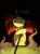 Size: 1582x2160 | Tagged: oc name needed, source needed, useless source url, safe, artist:delta hronum, oc, oc only, pony, unicorn, bipedal, bipedal leaning, cute, hat, hoof hold, leaning, poison, solo, witch, witch hat