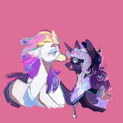 Size: 1000x1000 | Tagged: dead source, safe, artist:orphicswan, princess luna, queen novo, alicorn, classical hippogriff, hippogriff, pony, g4, my little pony: the movie, female, lesbian, lunovo, shipping, solo