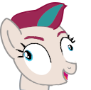 Size: 128x127 | Tagged: safe, artist:inthewind, zipp storm, pony, g5, female, lowres, simple background, solo, transparent background
