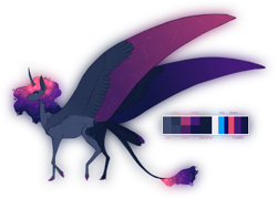 Size: 2000x1442 | Tagged: safe, artist:rehqwq, oc, oc only, oc:nista, alicorn, original species, pony, galaxy, next generation, simple background, solo, tail, transparent background, wings