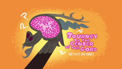 Size: 1920x1080 | Tagged: safe, screencap, discord, g4.5, journey to the center of the 'cord, my little pony: pony life, spoiler:pony life s02e26, brain, organs, title card
