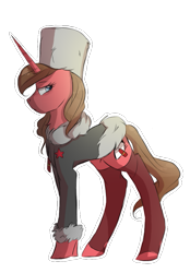 Size: 587x845 | Tagged: safe, artist:cookietasticx3, oc, oc only, pony, unicorn, clothes, hat, horn, leg warmers, simple background, solo, transparent background, unicorn oc