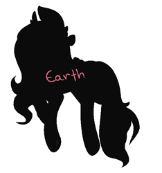Size: 595x636 | Tagged: safe, artist:cookietasticx3, oc, oc only, earth pony, pony, commission, earth pony oc, silhouette, simple background, solo, white background, your character here