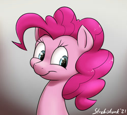 Size: 1002x901 | Tagged: safe, artist:strebiskunk, pinkie pie, earth pony, pony, g4, looking at you, solo