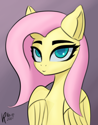 Size: 2560x3249 | Tagged: safe, artist:veyronraze, fluttershy, pegasus, pony, g4, high res, simple background, solo