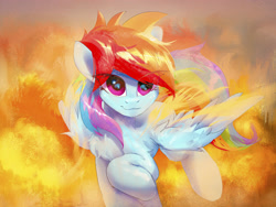 Size: 4000x3000 | Tagged: safe, artist:coldrivez, rainbow dash, pegasus, pony, g4, chest fluff, eye clipping through hair, female, high res, mare, solo