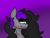 Size: 526x398 | Tagged: safe, artist:dasher.forsaken, artist:revenge.cats, oc, oc only, oc:drizzling dasher, pegasus, pony, doodle, emo, simple background, smiling, smirk, solo