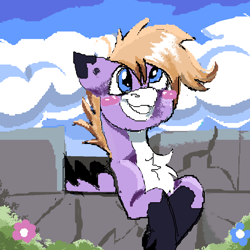 Size: 1000x1000 | Tagged: safe, artist:brainiac, oc, oc only, oc:foxtrot, pegasus, pony, male, pixel art, solo