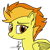 Size: 500x500 | Tagged: safe, artist:mh148, spitfire, pegasus, pony, g4, ear fluff, female, fixed, mare, simple background, solo, transparent background, wonderbolts