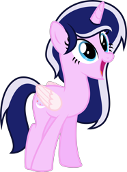 Size: 4000x5362 | Tagged: safe, artist:melisareb, oc, oc only, oc:twinkle sparkle, alicorn, pony, absurd resolution, female, inkscape, mare, simple background, solo, transparent background, vector