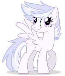Size: 1004x1184 | Tagged: dead source, safe, artist:cherritoppu, oc, oc only, pony, female, magical lesbian spawn, mare, offspring, parent:fleetfoot, parent:night glider, simple background, solo, transparent background