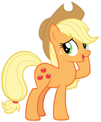 Size: 6806x8167 | Tagged: safe, artist:andoanimalia, applejack, earth pony, pony, g4, the mane attraction, female, simple background, transparent background, vector