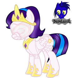 Size: 3840x4154 | Tagged: safe, artist:damlanil, princess celestia, oc, oc only, oc:star eyes, alicorn, pegasus, pony, bdsm, blindfold, bondage, bondage mask, boots, bound wings, catsuit, clothes, collar, commission, corset, cosplay, costume, crown, female, gag, gimp suit, high heels, hood, hoof shoes, horn, hypnogear, jewelry, latex, latex boots, latex suit, mare, muzzle gag, necklace, regalia, rubber, rubber suit, shiny, shiny mane, shoes, show accurate, simple background, socks, solo, story included, thigh highs, transparent background, vector, wings