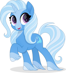 Size: 4971x5464 | Tagged: safe, artist:inaactive, trixie, pony, g4, absurd resolution, alternate design, simple background, solo, transparent background, unshorn fetlocks, vector
