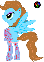 Size: 1924x2689 | Tagged: safe, artist:kyoshyu, oc, oc only, oc:fallen, pegasus, pony, bipedal, clothes, female, mare, simple background, socks, solo, transparent background
