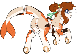 Size: 2108x1484 | Tagged: safe, artist:liefsong, oc, unnamed oc, food pony, merpony, original species, pony, bell, candy gore, fish tail, food, food gore, hair tie, koi pony, ponified, sushi, sushi pony, underhoof