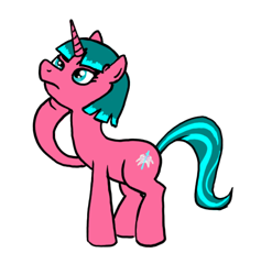 Size: 522x551 | Tagged: safe, artist:anonymous, oc, oc:lily glamerspear, pony, unicorn, fanfic:everyday life with guardsmares, 4chan, everyday life with guardsmares, female, guardsmare, horn, mare, royal guard, simple background, transparent background, unicorn oc