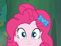 Size: 2563x1920 | Tagged: safe, edit, editor:itsmgh1203, screencap, pinkie pie, do it for the ponygram!, equestria girls, equestria girls series, g4, spoiler:eqg series (season 2), cute, diapinkes, female, in which pinkie pie forgets how to gravity, looking at you, pinkie being pinkie, pinkie physics, smiling, solo