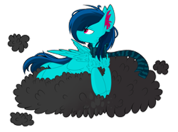 Size: 2847x2107 | Tagged: safe, artist:mediasmile666, oc, oc only, pegasus, pony, clothes, cloud, high res, male, scarf, simple background, solo, stallion, transparent background