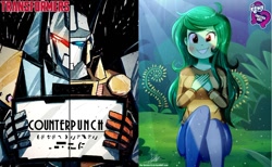 Size: 1162x717 | Tagged: safe, artist:starbreaker-firewalker, artist:the-butch-x, edit, wallflower blush, equestria girls, g4, butch's hello, counterpunch, equestria girls logo, photo, punch, punch-counterpunch, transformers