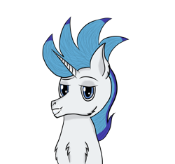 Size: 800x750 | Tagged: safe, artist:windy, oc, oc only, pony, unicorn, fluffy, horn, male, profile picture, simple background, smiling, solo, stallion, transparent background, two toned mane, unicorn oc, upper body