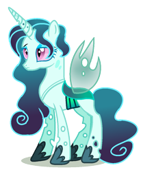 Size: 832x1008 | Tagged: safe, artist:princess-kitsune-tsu, oc, oc only, changepony, hybrid, pony, base used, female, interspecies offspring, magical lesbian spawn, offspring, parent:princess cadance, parent:queen chrysalis, parents:cadalis, simple background, solo, transparent background