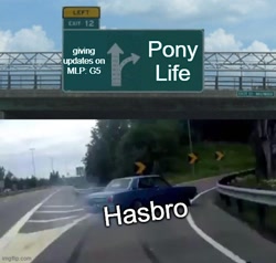 Size: 524x499 | Tagged: safe, edit, edited screencap, editor:professorventurer, screencap, g4.5, my little pony: pony life, barely pony related, car, jpg, left exit 12 off ramp, lowres, meme, op is a duck, op is trying to start shit, op started shit, road sign