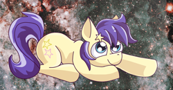 Size: 3100x1616 | Tagged: safe, artist:nyancat380, star dancer, earth pony, pony, g4, hairpin, space, star dancer appreciation collab