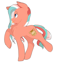 Size: 1565x1737 | Tagged: safe, artist:cookietasticx3, oc, oc only, earth pony, pony, chest fluff, earth pony oc, raised hoof, simple background, solo, transparent background