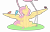 Size: 3800x2400 | Tagged: safe, artist:chapaevv, fluttershy, bird, flamingo, pegasus, pony, g4, chest fluff, cute, daaaaaaaaaaaw, eyes closed, female, high res, mare, nose in the air, patreon, patreon reward, png, shyabetes, simple background, sitting, sitting on wing, solo, spread wings, that pony sure does love animals, transparent background, underhoof, wings
