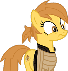 Size: 543x567 | Tagged: safe, artist:pegasski, oc, oc only, oc:anna autumn, earth pony, pony, g4, base used, clothes, earth pony oc, eyelashes, female, frown, mare, simple background, solo, transparent background