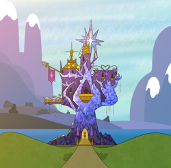 Size: 4000x3918 | Tagged: safe, artist:deroach, equestria project humanized, g4, fanfic, fanfic art, ponyville, twilight's castle
