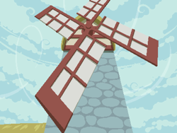 Size: 800x600 | Tagged: safe, artist:rangelost, cyoa:d20 pony, cloud, no pony, outdoors, pixel art, sky, windmill