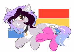Size: 4096x2896 | Tagged: safe, artist:avery-valentine, oc, oc only, pegasus, pony, abstract background, blushing, clothes, colored, female, looking at you, mare, socks, solo, underhoof