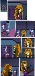 Size: 746x1618 | Tagged: safe, artist:nekojackun, adagio dazzle, sci-twi, twilight sparkle, equestria girls, g4, comic