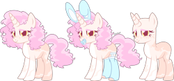 Size: 4409x2061 | Tagged: safe, artist:kurosawakuro, oc, oc only, pony, unicorn, bald, base used, bunny ears, clothes, female, mare, pacifier, simple background, socks, solo, transparent background