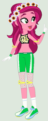 Size: 231x583 | Tagged: safe, artist:jadeharmony, gloriosa daisy, equestria girls, g4, belly button, boxing bra, boxing shorts, capri leggings, cleats, clothes, elbow pads, exeron fighters, exeron outfit, gloves, knee pads, leggings, martial arts kids, martial arts kids outfit, martial arts kids outfits, midriff, mouth guard, open mouth, shorts, socks, sports bra, sports outfit, sports shoes, sports shorts, sporty style, tube socks, wristband