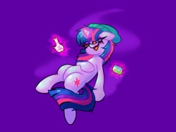 Size: 1600x1200 | Tagged: safe, artist:pertdegert, twilight sparkle, pony, unicorn, beanie, bong, drugs, hat, high, highlight sparkle, looking at you, marijuana, red eyes, smiling, solo